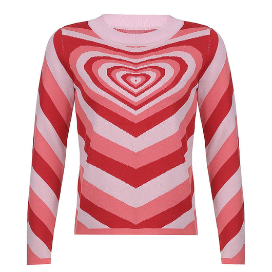 Suéter Slim Cuello Alto Estampado Manga Larga - Tendencia Net Red Verano - Image 16
