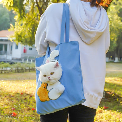 Bolsa Transportadora Canvas para Gatos con Compartimento para Pañales - Image 16