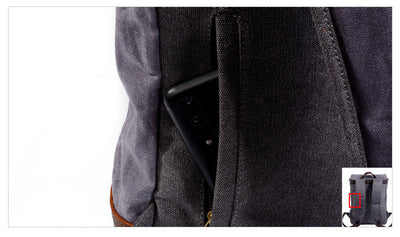 Mochila Impermeable de Lona Resistente para Hombre - Image 13