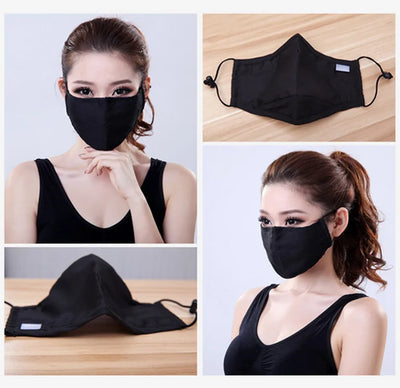 Mascarilla de Algodón PM2.5 con Filtro de Carbón Activado - Protección Antibacteriana - Image 47
