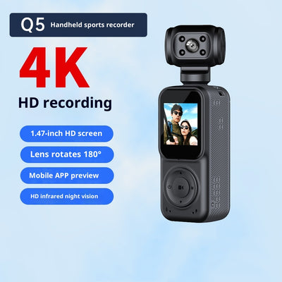 Cámara 4K Ultra Clara Portátil para Deportes y Aventuras al Aire Libre - Image 5