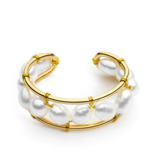 Anillo de Perla en Cobre - Joya Minimalista Elegante - Image 2