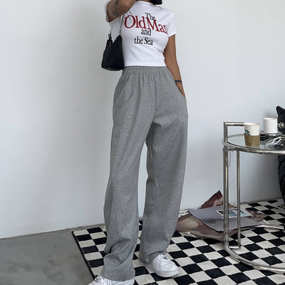 Pantalones Anchos de Cintura Alta para Mujer - Estilo Ejecutivo
