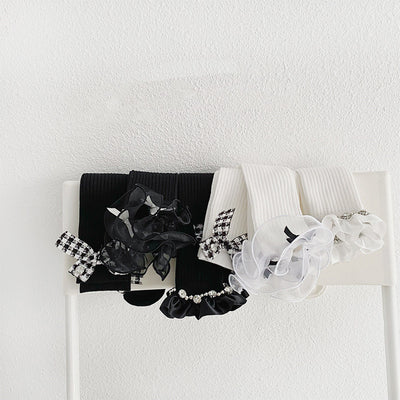 Calcetines Escolares Estilo Lolita con Encaje y Moño para Niñas - Image 2