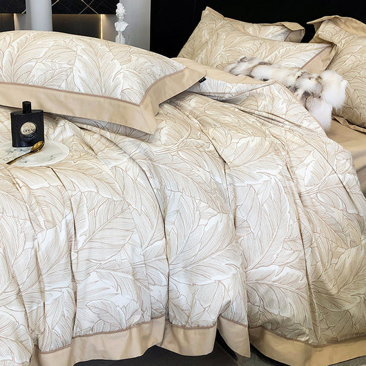 Juego de Cama de Algodón Pima de 4 Piezas Estampado - Image 19