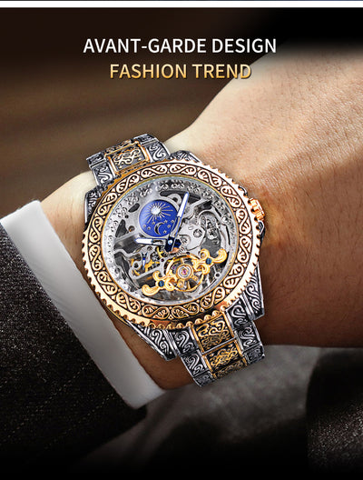 Reloj Mecánico Tourbillon Esqueleto Lujo para Hombre - Image 12