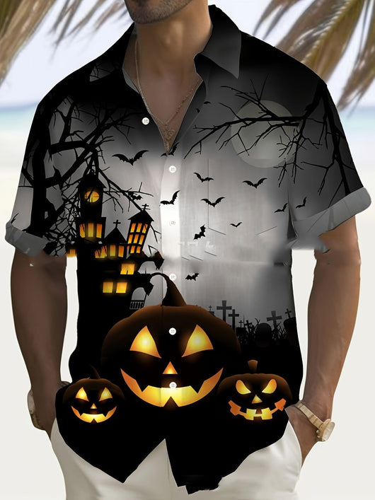 Camisa Casual con Cuello y Estampado 3D para Hombre - Image 19