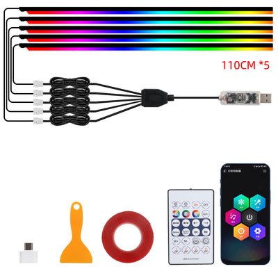 Luz Ambiental LED para Interior de Auto con Control de Color - Image 17