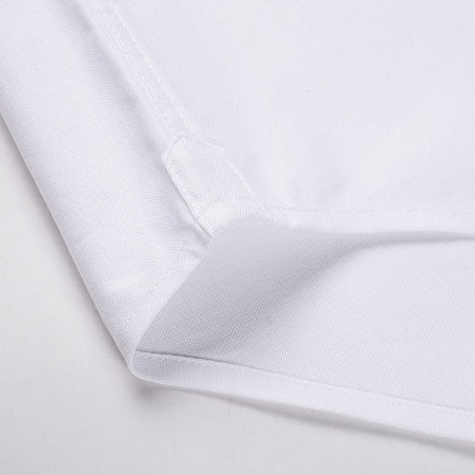 Camisa Oxford Blanca de Manga Larga con Detalles de Cinta en Hombros - Image 6