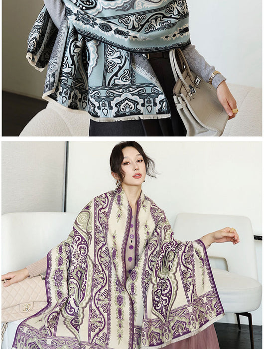 Chal Versátil de Oficina Estilo Coreano para Otoño e Invierno - Image 36