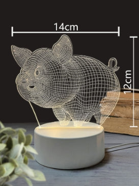 Lámpara LED 3D Nocturna USB - Luz Ambiental para Dormitorio - Image 12