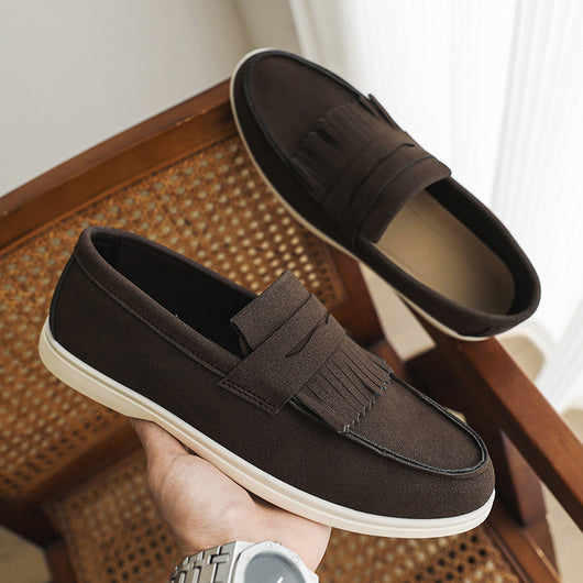 Mocasines de Cuero Mate para Hombre - Calzado Slip-on Elegante - Image 10