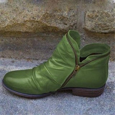 Botas Tobilleras con Tacón Cuadrado y Doble Cierre - Image 8