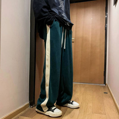 Pantalones de Pana Negros con Costuras Estilo Americano - Image 4