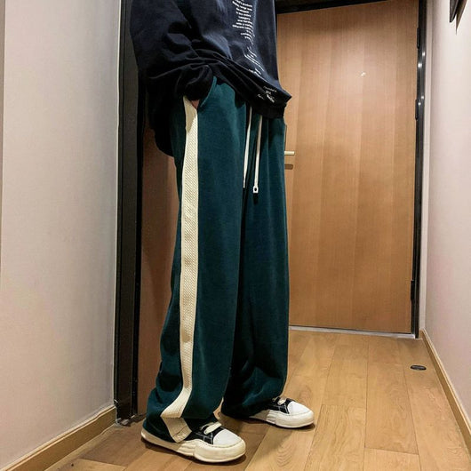 Pantalones de Pana Negros con Costuras Estilo Americano - Image 4