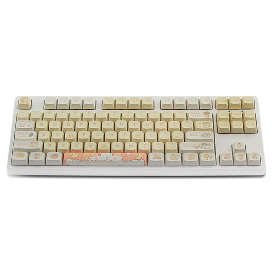 Keycaps Mecánicos Custard Cute - Compatible 68, 75, 98, 100 Teclas - Image 7