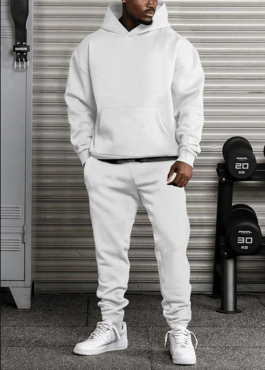 Conjunto Hoodie Oversized de Felpa Suave para Hombre y Mujer - Image 9