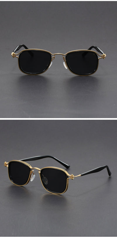 Gafas de Sol Retro Marco Cuadrado Metal - Image 23