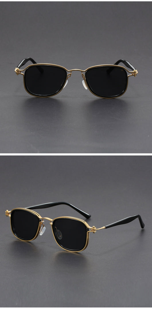 Gafas de Sol Retro Marco Cuadrado Metal - Image 23