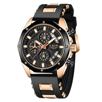 Reloj Deportivo de Lujo para Hombre - Cuarzo Resistente al Agua con Cronógrafo - Image 3