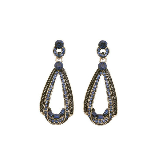 Aretes de Plata S925 con Diamante, Diseño Gota Irregular Retro - Image 9