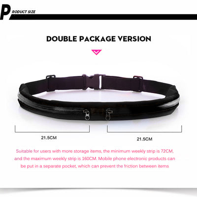 Riñonera Deportiva Doble Bolsillo con Carga USB para Celular - Image 12