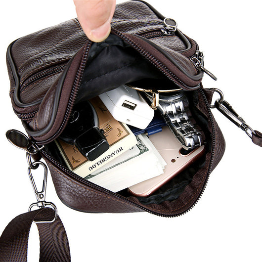 Bolsa Mensajero de Cuero Genuino para Hombre - Piel de Res Premium - Image 15