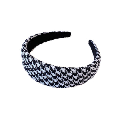 Diadema Ancha de Tela Pied de Gallo - Accesorio de Moda Elegante - Image 15
