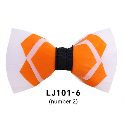 Pajarita Ejecutiva de Plumas Poliéster para Traje Formal - Image 3