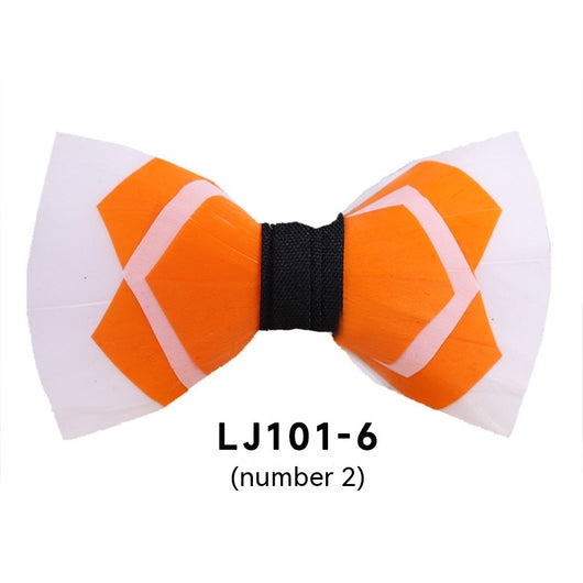 Pajarita Ejecutiva de Plumas Poliéster para Traje Formal - Image 3