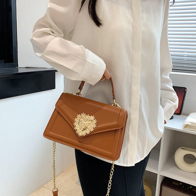 Bolso Cuadrado Portátil con Doble Compartimento Abatible - Image 8