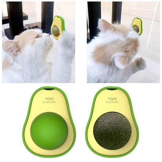 Juguete Interactivo de Aguacate con Catnip para Limpieza Dental Felina - Image 11
