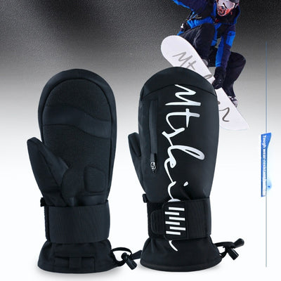 Guantes de Esquí con Banda Muñeca, Absorción de Impactos y Aislamiento Térmico Impermeable - Image 7