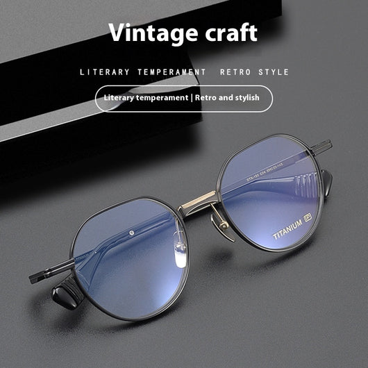 Gafas Vintage Redondas en Titanio Ultra Ligero Puro
