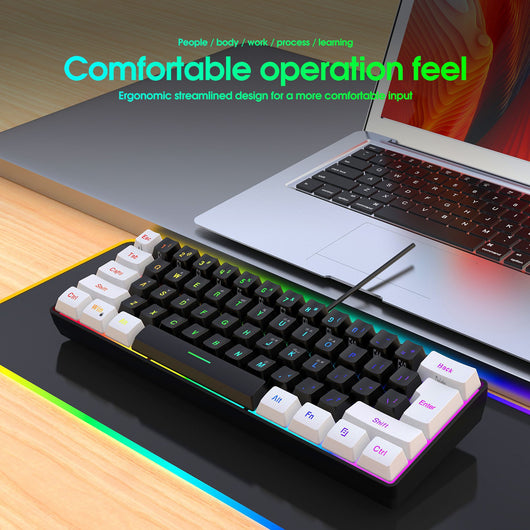 Teclado Membrana 61 Teclas con Cable Simple - Image 10