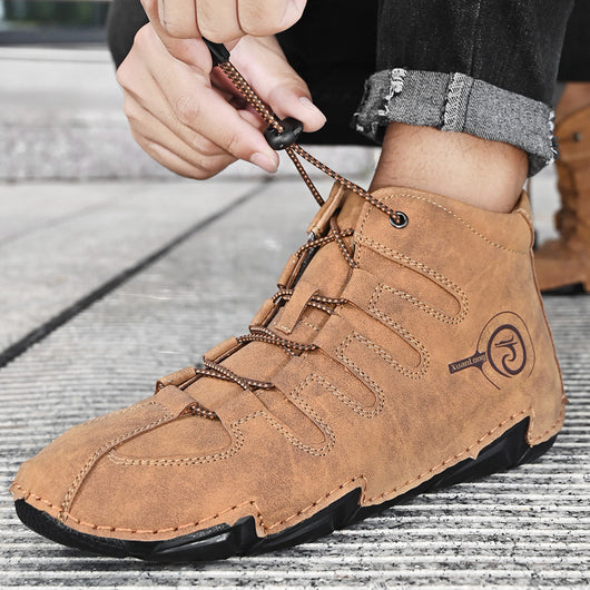 Botas de Cuero para Hombre Talla Grande - Cálidas y Cómodas para Exterior - Image 11
