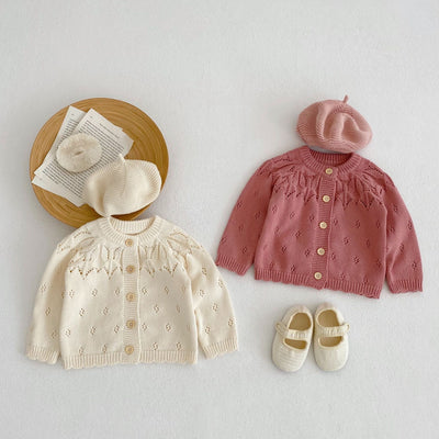 Chaqueta Tejida Calada para Niños - Diseño Versátil y Fresco - Image 13
