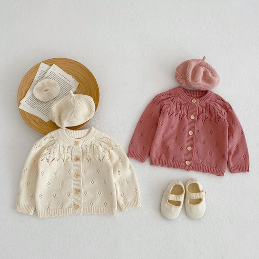 Chaqueta Tejida Calada para Niños - Diseño Versátil y Fresco - Image 13