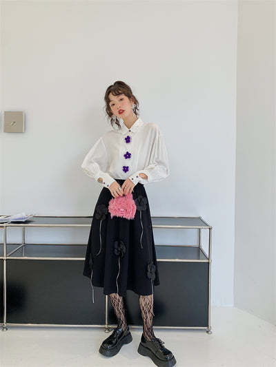 Falda A-Línea Midi Elegante para Primavera y Otoño - Image 5