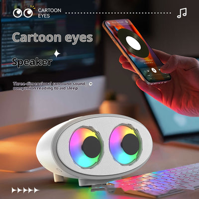 Parlante Bluetooth con Luz RGB y Ruido Blanco - Diseño Ojos Animados - Image 7