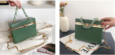 Bolso de Mano Candy Color con Cadena - Clutch Elegante para Eventos - Image 13