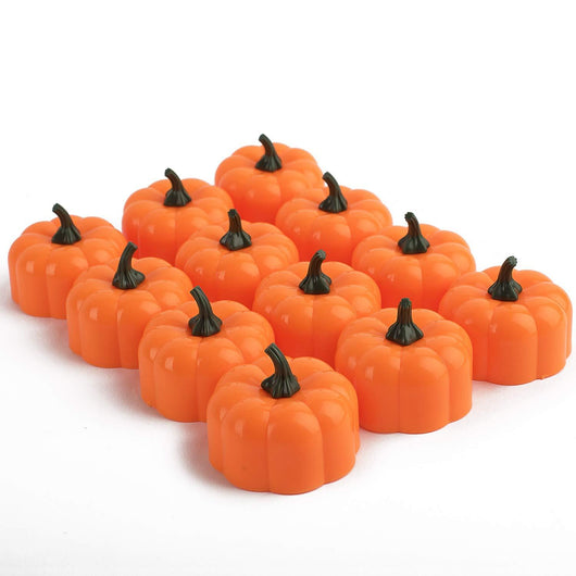 Luz LED Decorativa Calabaza Navideña con Vela Electrónica Luminosa - Image 12