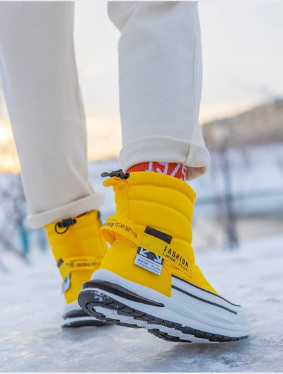Zapatos Casuales para Hombre de Algodón Impermeables con Forro de Lana Invernal - Image 14