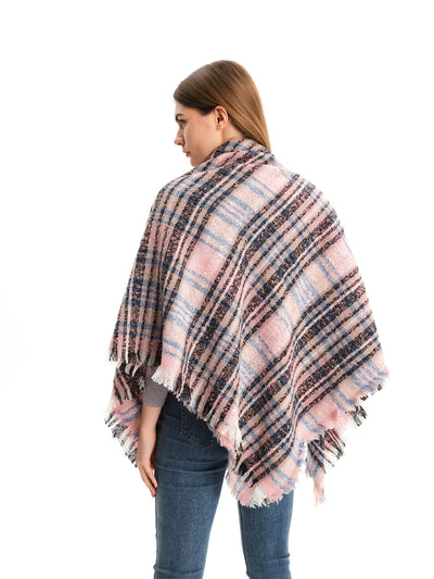 Chal Triangular Escocés para Otoño e Invierno - Amplio y Versátil - Image 77