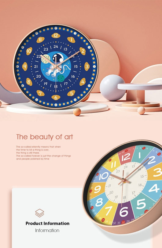 Reloj de Pared Educativo Infantil - Enseña a Leer la Hora de Forma Divertida - Image 24