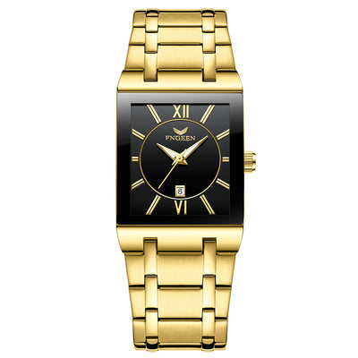 Reloj de Pulsera Cuadrado Impermeable con Calendario y Movimiento de Cuarzo - Image 3
