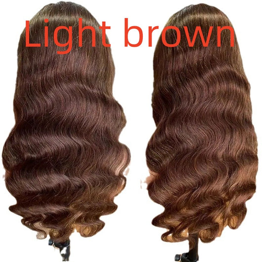 Peluca Larga Ondulada Marrón - Cobertura Completa de Cabello Rizado - Image 11
