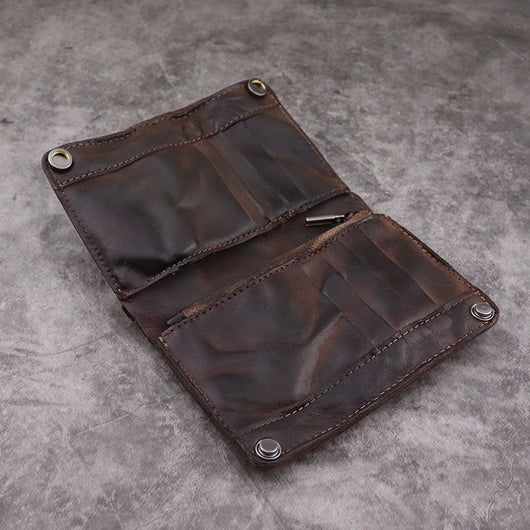 Cartera Larga para Hombre Estilo Retro Europeo con Múltiples Compartimentos - Image 15