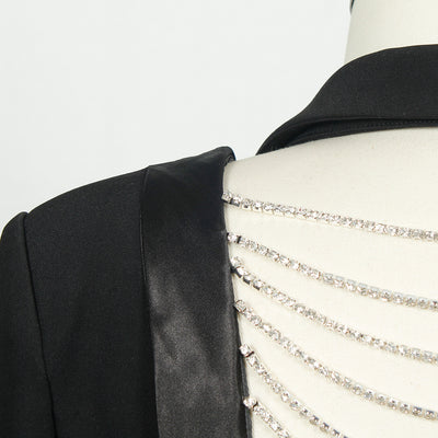 Abrigo Slim Fit con Cadena Diamante para Mujer - Image 13
