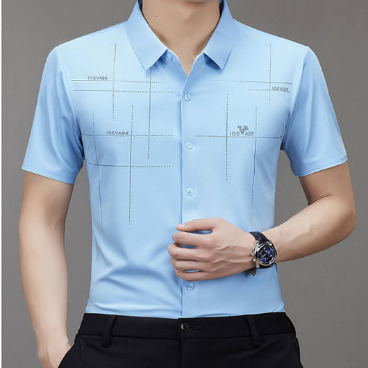 Camisa Ejecutiva de Manga Corta sin Costuras - Comodidad Profesional - Image 5
